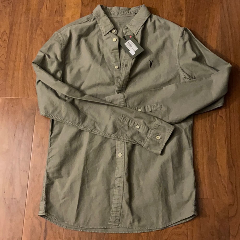 Allsaints huntingdon long sleeve shirt